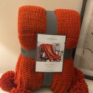 Beautiful Red throw, so cozy and perfect for holiday decorating